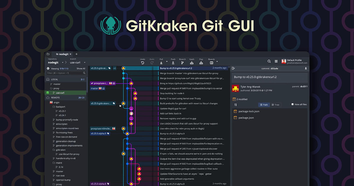 GitKraken kraken mascot logo